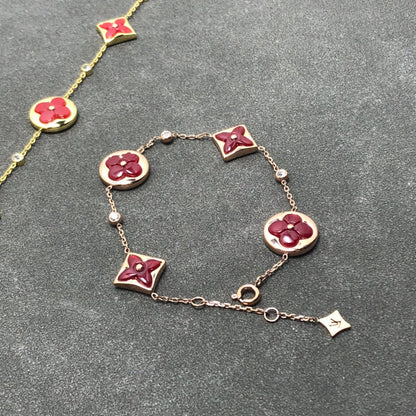 [Rose Jewellery]STAR AND SUN CARNELIAN 4 MOTIFS 3 DIAMONDS