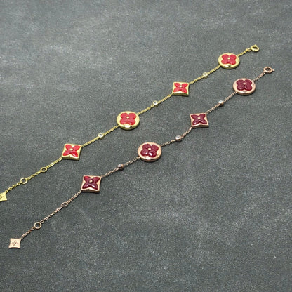 [Rose Jewellery]STAR AND SUN CARNELIAN 4 MOTIFS 3 DIAMONDS