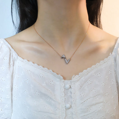 [Rose Jewellery]VOLT SILVER DIAMOND PEDANT NECKLACE