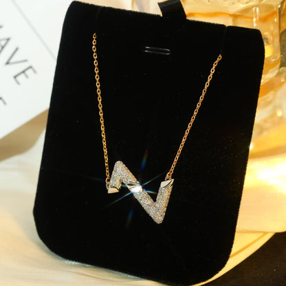 [Rose Jewellery]VOLT SILVER DIAMOND PEDANT NECKLACE