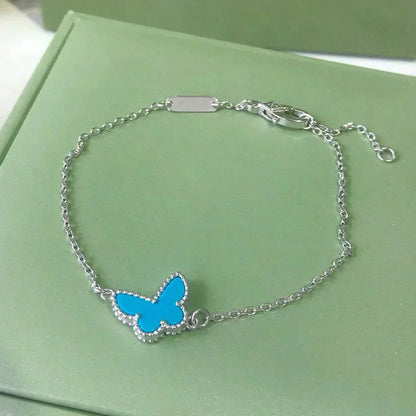 [Rose Jewellery]BUTTERFLY TURQUOISE BUTTERFLY BRACELET SILVER