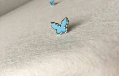 [Rose Jewellery]BUTTERFLY TURQUOISE EARRINGS SILVER