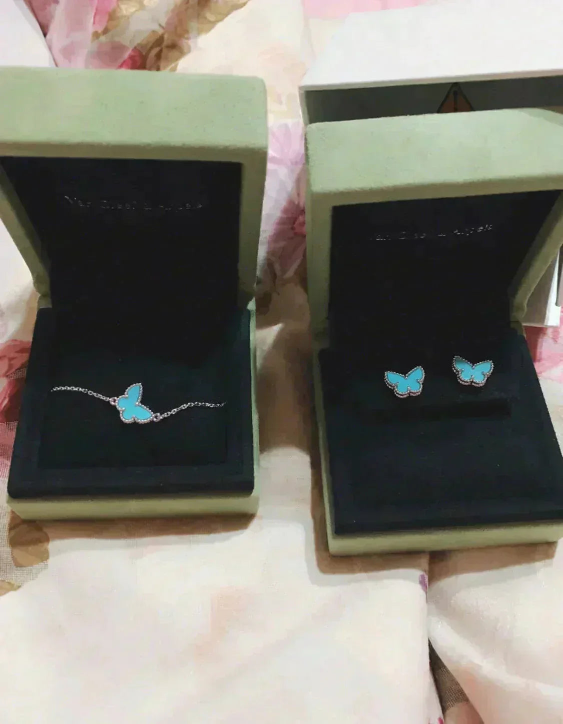 [Rose Jewellery]BUTTERFLY TURQUOISE EARRINGS SILVER