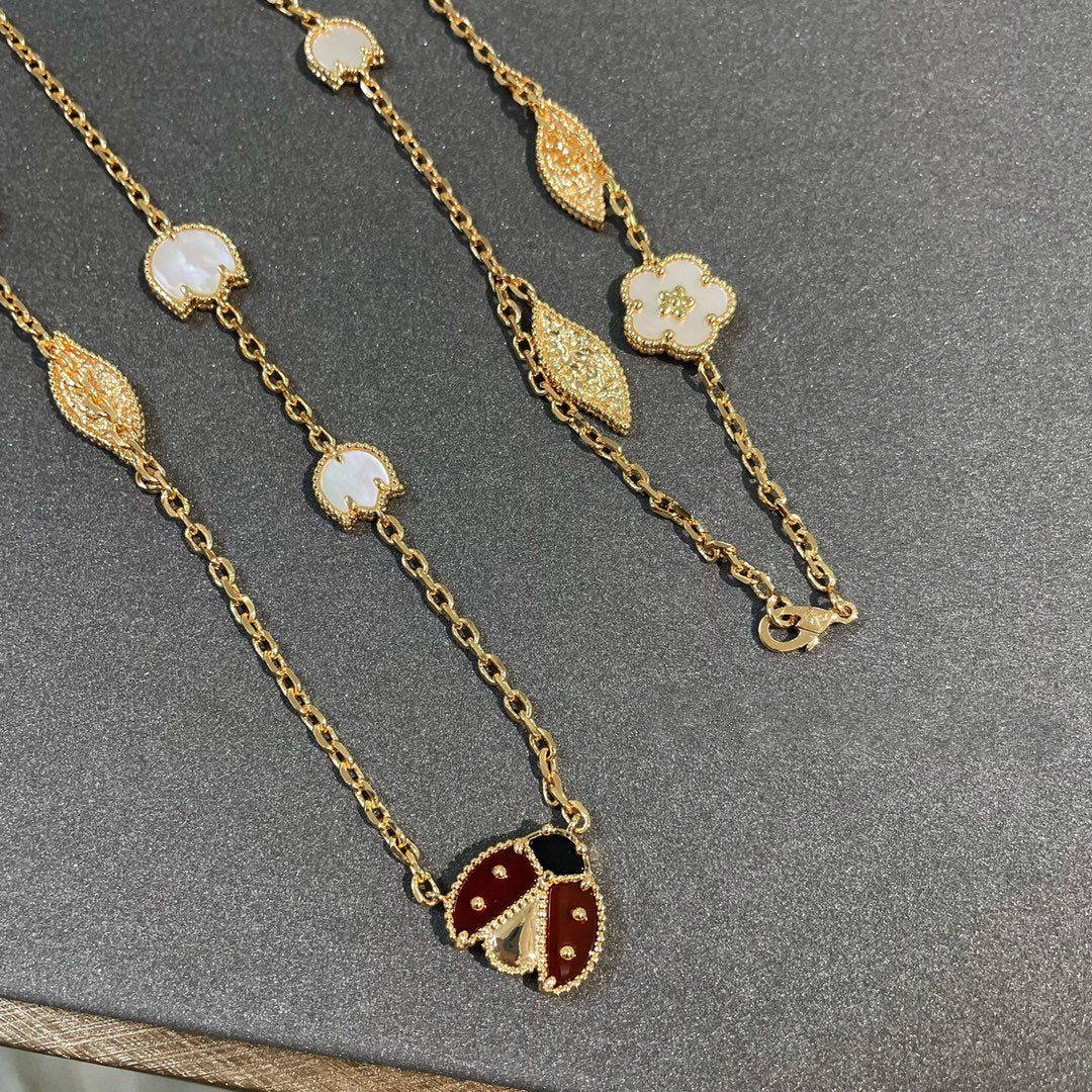 [Rose Jewellery]LUCKY SPRING 15 MOTIFS GOLD NECKLACE