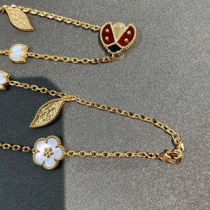 [Rose Jewellery]LUCKY SPRING 15 MOTIFS GOLD NECKLACE