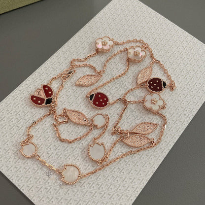 [Rose Jewellery]LUCKY SPRING 15 MOTIFS ROSE GOLD NECKLACE