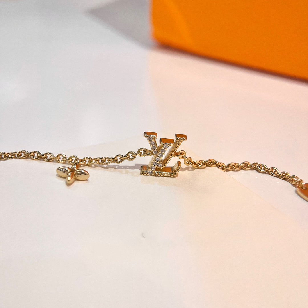 [Rose Jewellery]LV LOGO STAR MOTIF GOLD BRACELET