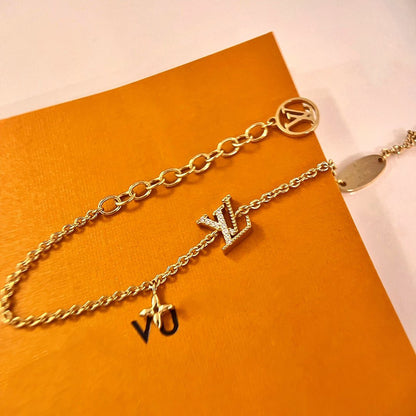 [Rose Jewellery]LV LOGO STAR MOTIF GOLD BRACELET