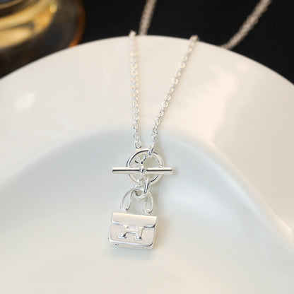 [Rose Jewellery]POP H PEDANT SILVER NECKLACE