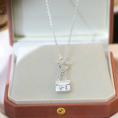 [Rose Jewellery]POP H PEDANT SILVER NECKLACE