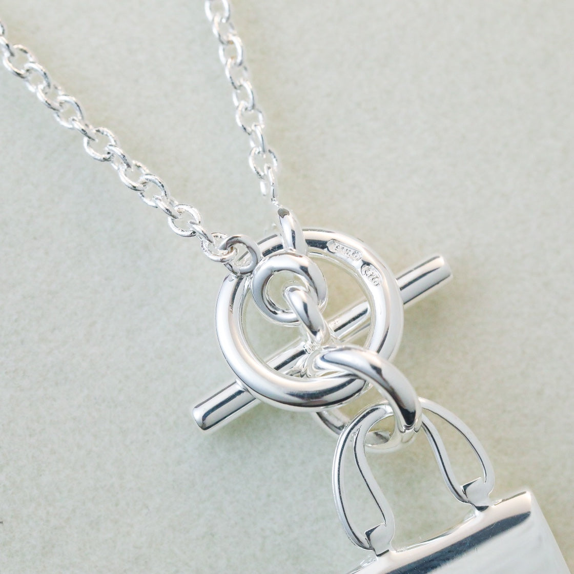 [Rose Jewellery]POP H PEDANT SILVER NECKLACE