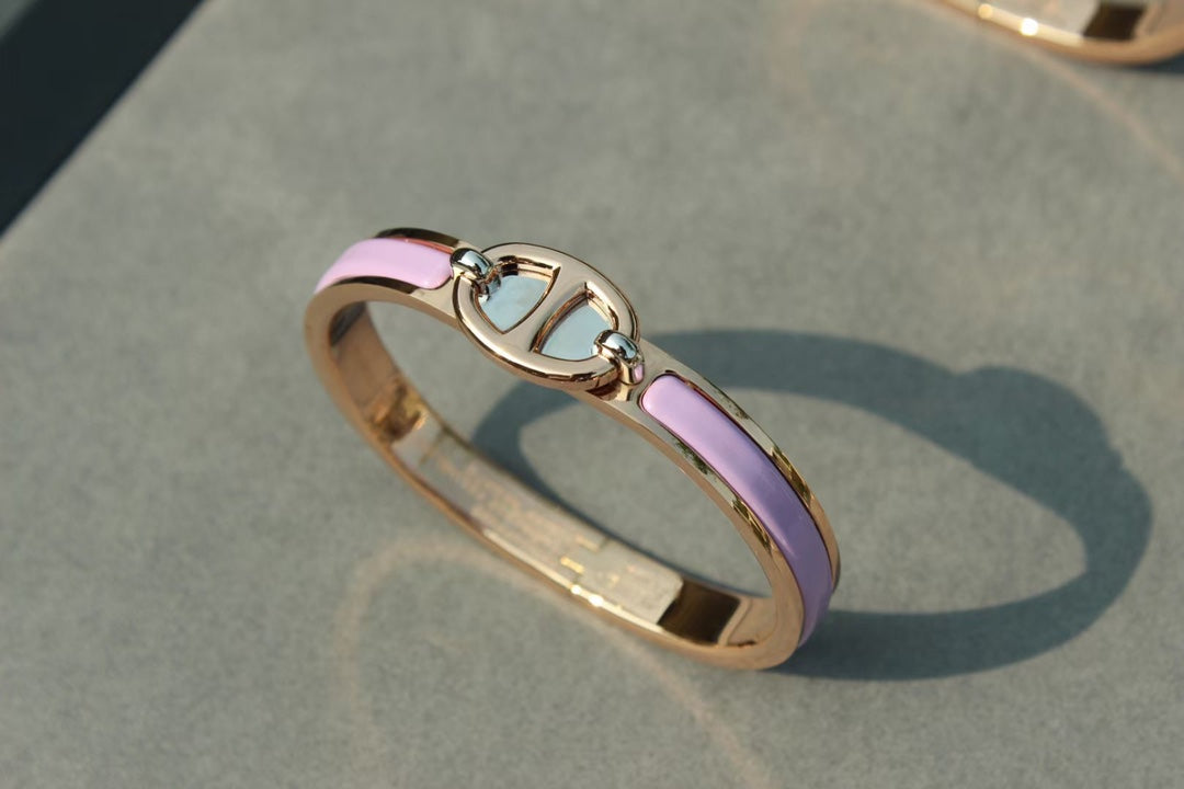 [Rose Jewellery]CLIC CHAINE PINK GOLD BRACELET