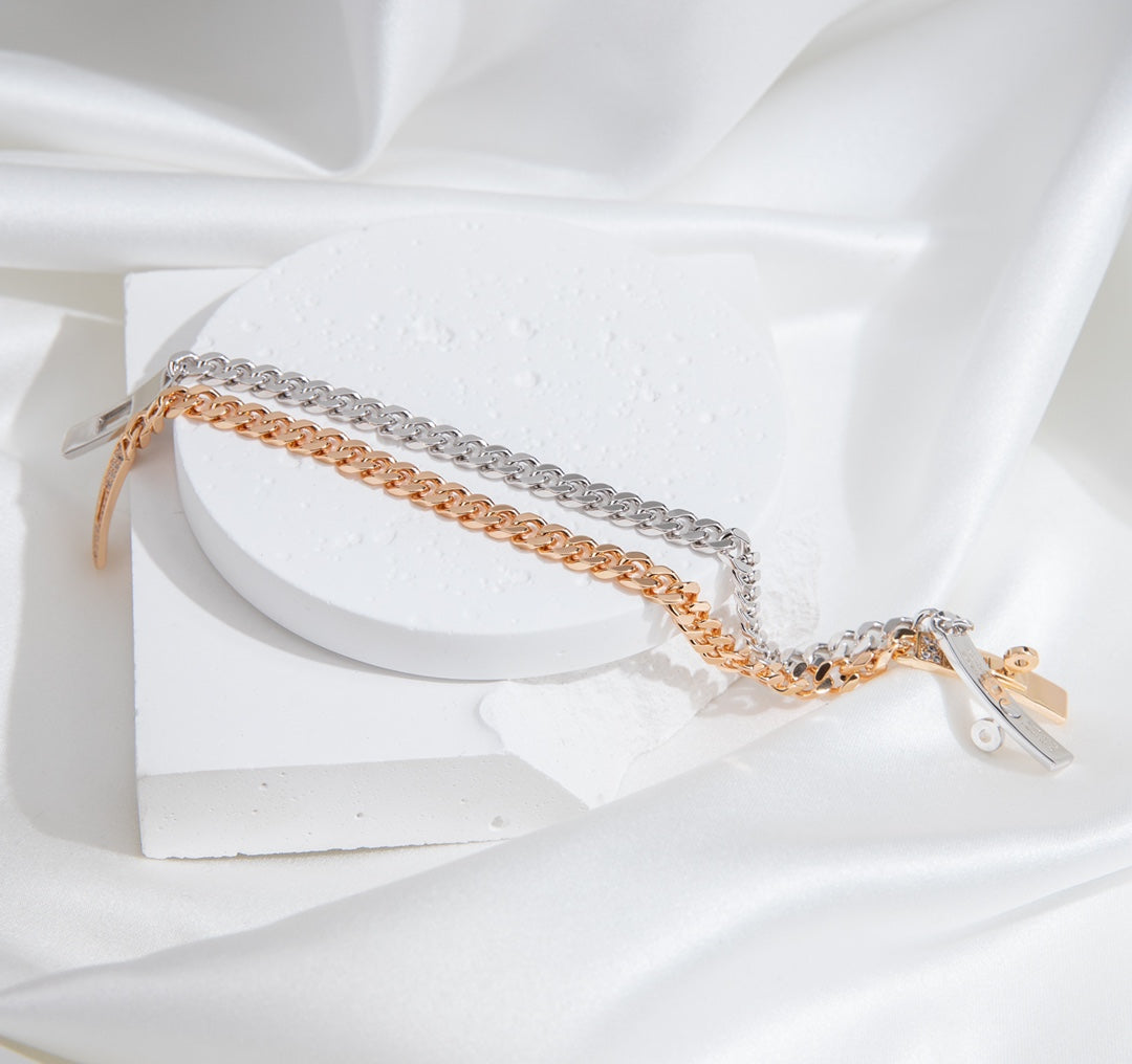 [Rose Jewellery]KELLY CHAIN SILVER DIAMOND BRACELET