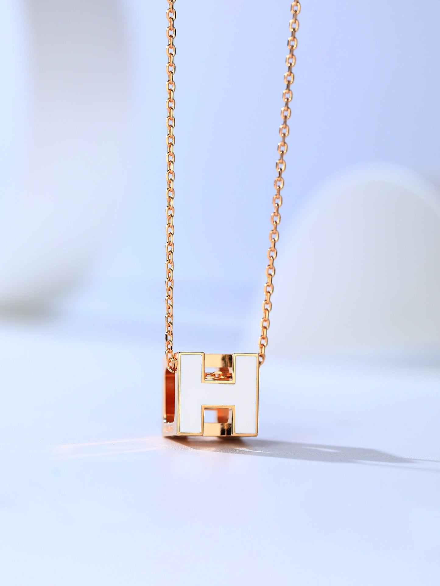 [Rose Jewellery]H CAGE PINK GOLD NECKLACE