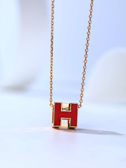 [Rose Jewellery]H CAGE PINK GOLD NECKLACE