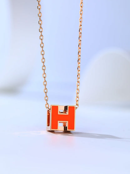 [Rose Jewellery]H CAGE PINK GOLD NECKLACE