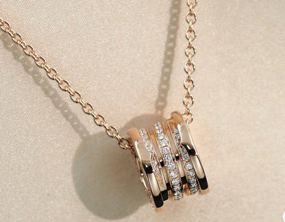 [Rose Jewellery]ZERO 1 PINK GOLD DIAMOND NECKLACE