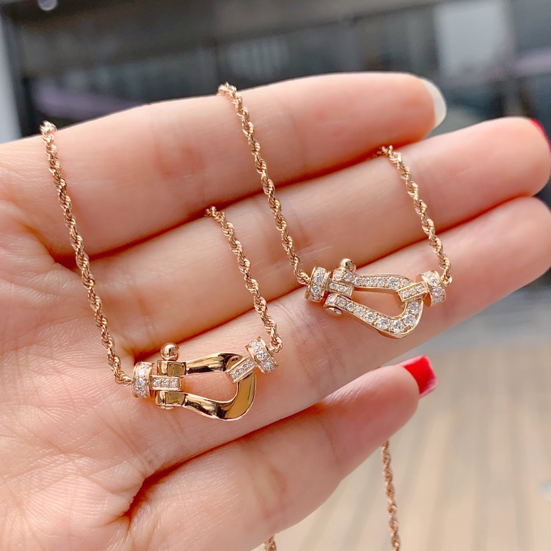 [Rose Jewellery]FORCE 10 PINK GOLD DIAMOND NECKLACE