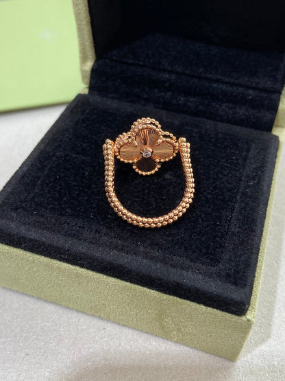 [Rose Jewellery]CLOVER RIVERSIBLE ROSE GOLD RING