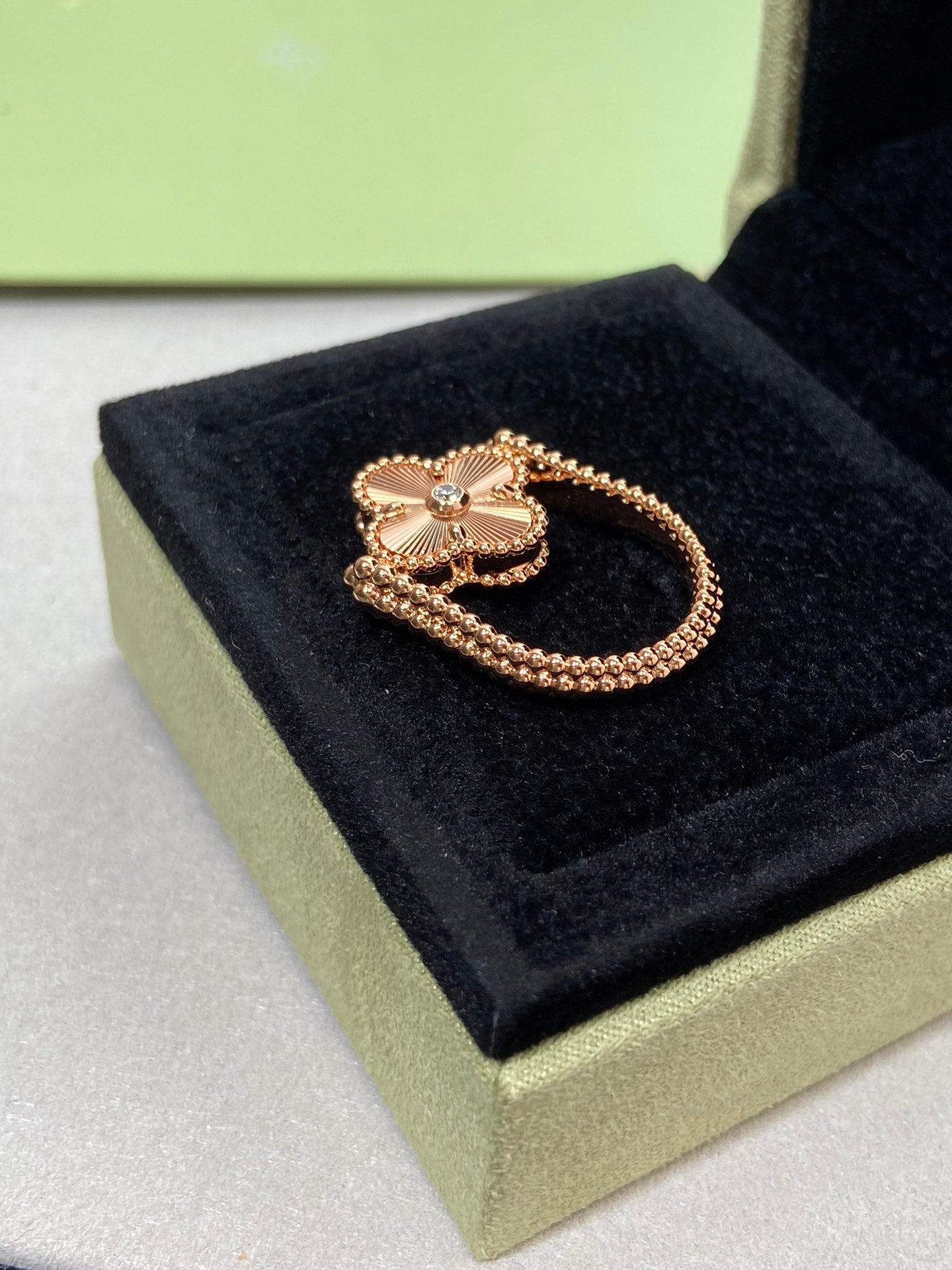 [Rose Jewellery]CLOVER RIVERSIBLE ROSE GOLD RING