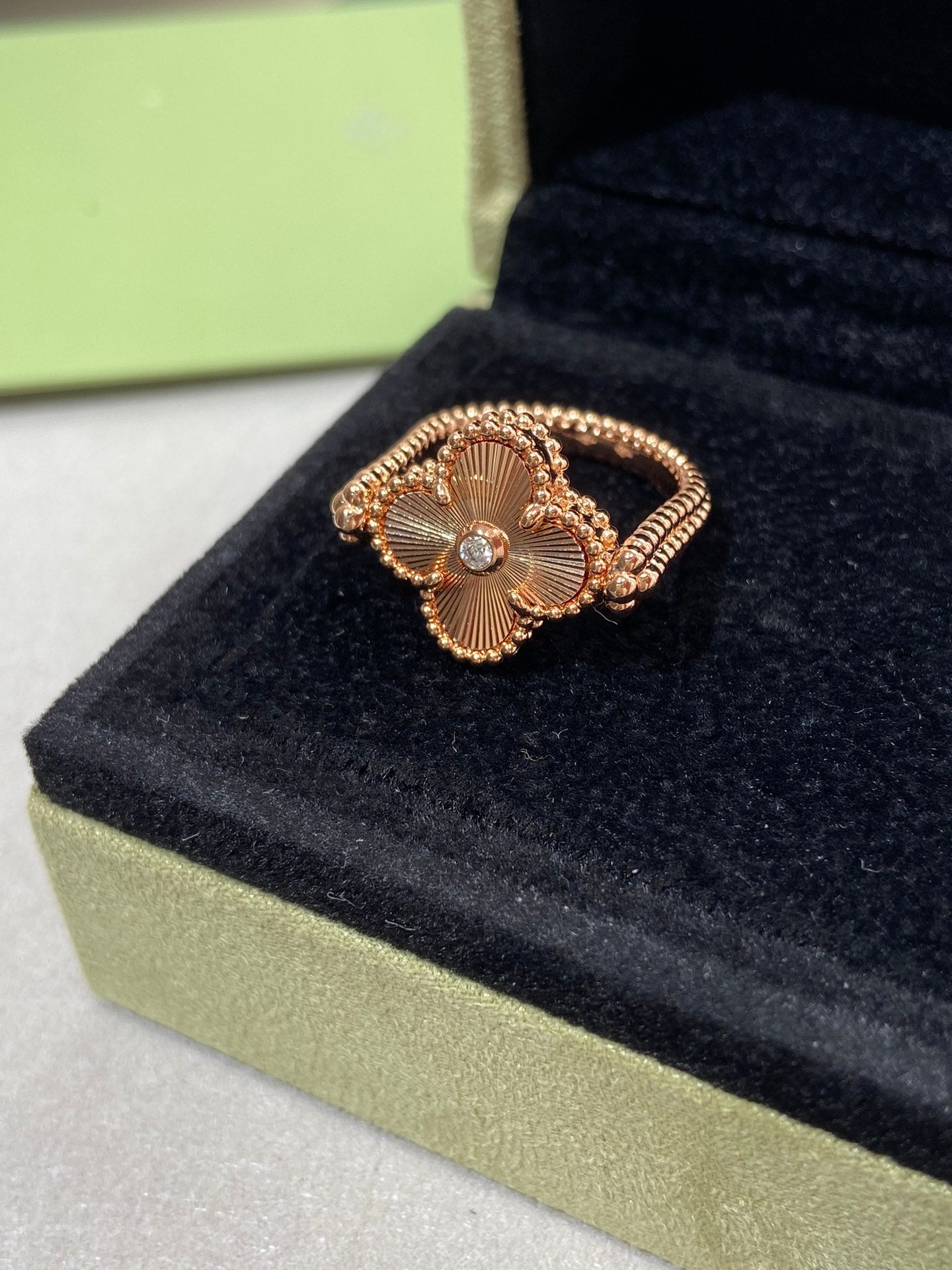 [Rose Jewellery]CLOVER RIVERSIBLE ROSE GOLD RING