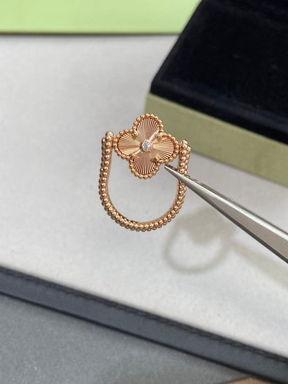 [Rose Jewellery]CLOVER RIVERSIBLE ROSE GOLD RING