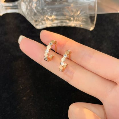 [Rose Jewellery]BEE LOVE DIAMOND HOOP EARRINGS