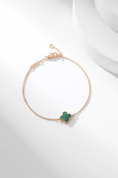 [Rose Jewellery]CLOVER BRACELET MALACHITE 1 MOTIF