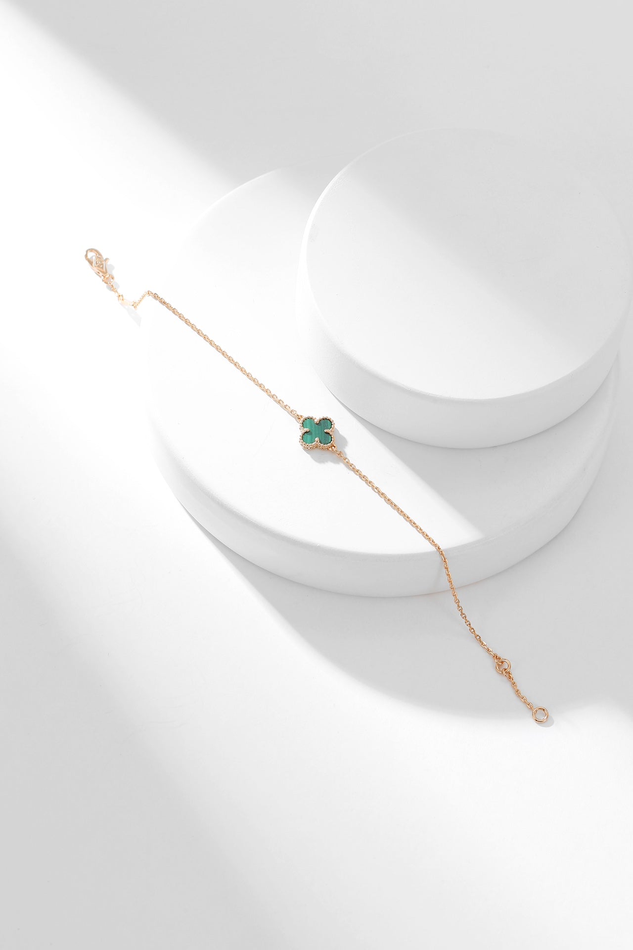 [Rose Jewellery]CLOVER BRACELET MALACHITE 1 MOTIF