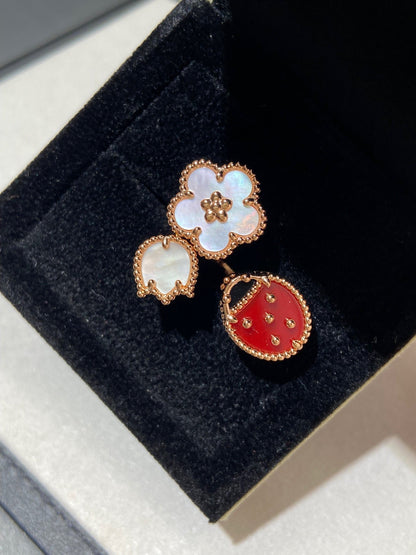 [Rose Jewellery]LUCKY 3 MOTIF ROSE GOLD RING