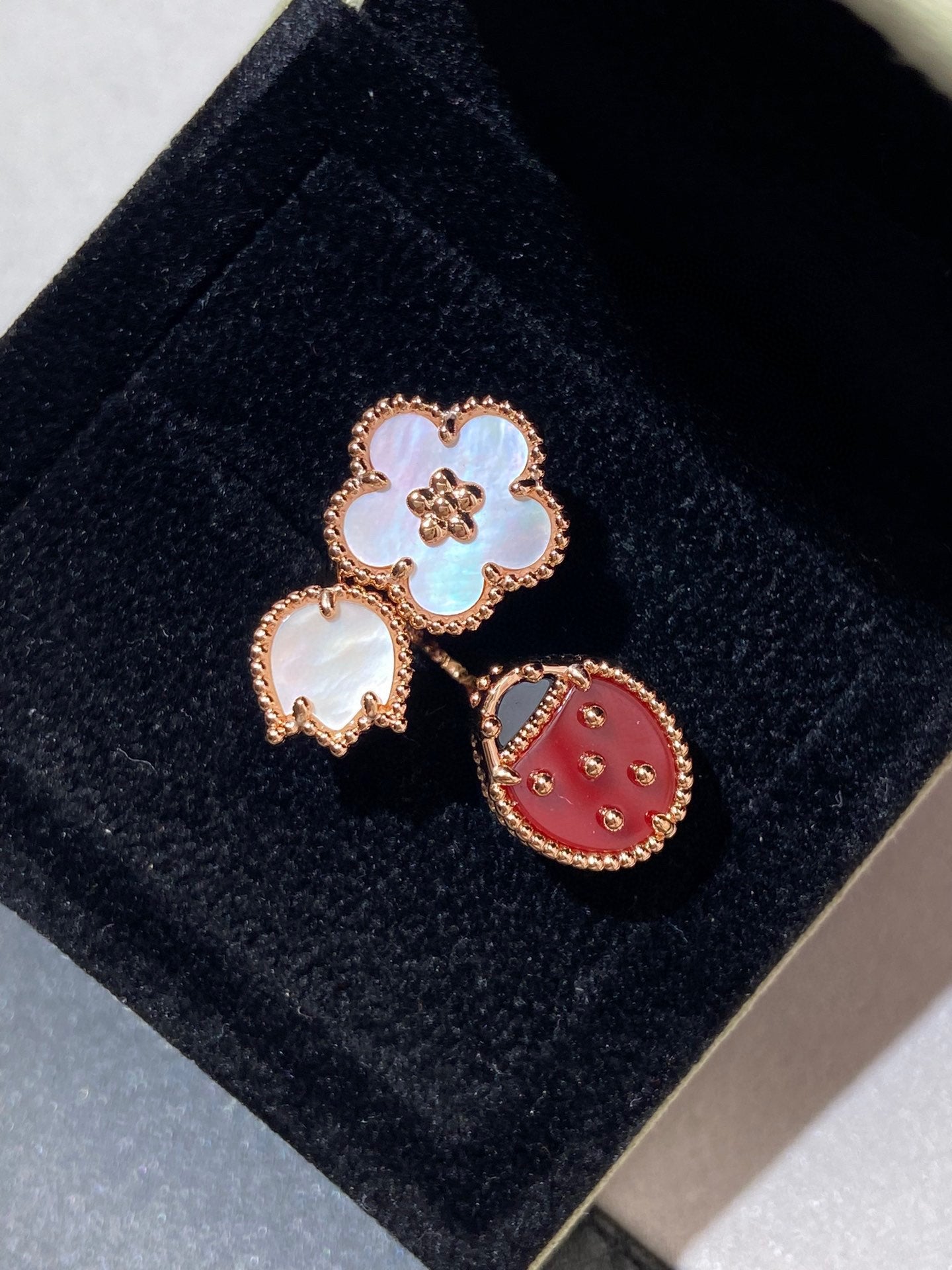 [Rose Jewellery]LUCKY 3 MOTIF ROSE GOLD RING