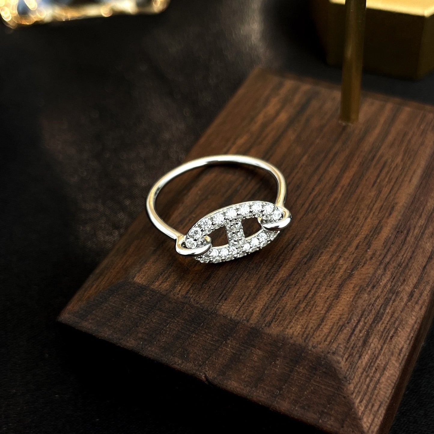 [Rose Jewellery]RONDE SMALL SILVER DIAMOND RING