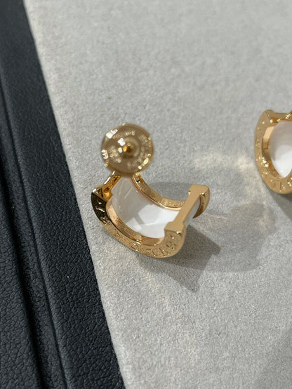 [Rose Jewellery]ZERO 1 PINK GOLD CERAMIC EARRINGS