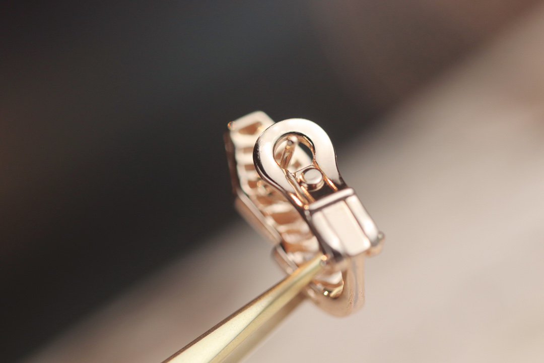 [Rose Jewellery]SERPENT PINK GOLD DIAMOND EARRINGS