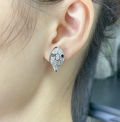 [Rose Jewellery]SERPENT DIAMOND STUD EARRINGS