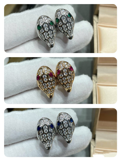 [Rose Jewellery]SERPENT DIAMOND STUD EARRINGS