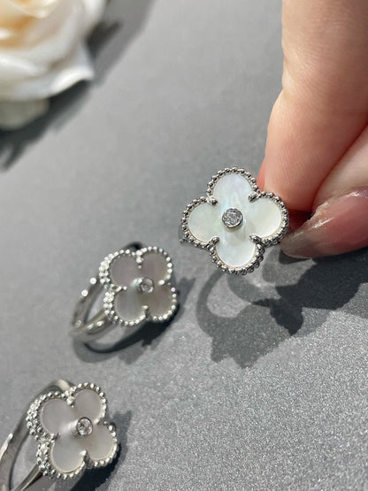 [Rose Jewellery]CLOVER SILVER MOP DIAMOND RING