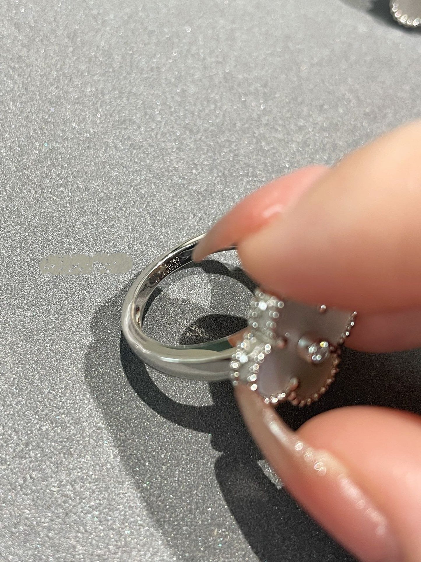 [Rose Jewellery]CLOVER SILVER MOP DIAMOND RING