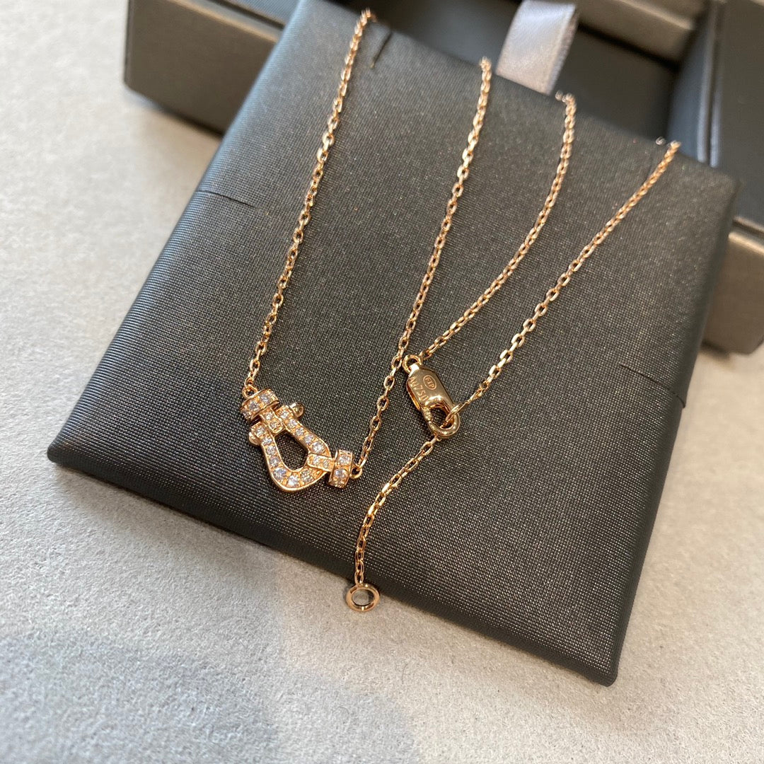 [Rose Jewellery]FORCE 10 DIAMOND PINK GOLD NECKLACE MINI MODEL