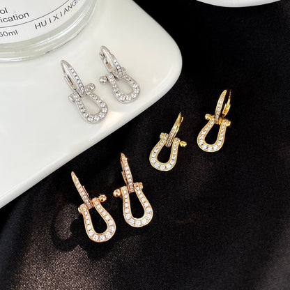 [Rose Jewellery]FORCE 10 FULL DIAMOND DROP EARRINGS MEDIUM MODEL