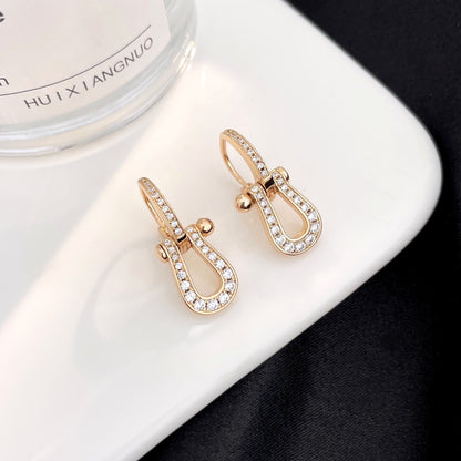 [Rose Jewellery]FORCE 10 FULL DIAMOND DROP EARRINGS MEDIUM MODEL