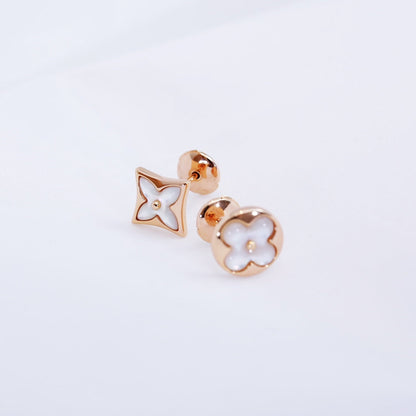 [Rose Jewellery]STAR AND SUN PINK GOLD MOP STUD EARRINGS