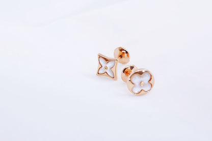 [Rose Jewellery]STAR AND SUN PINK GOLD MOP STUD EARRINGS