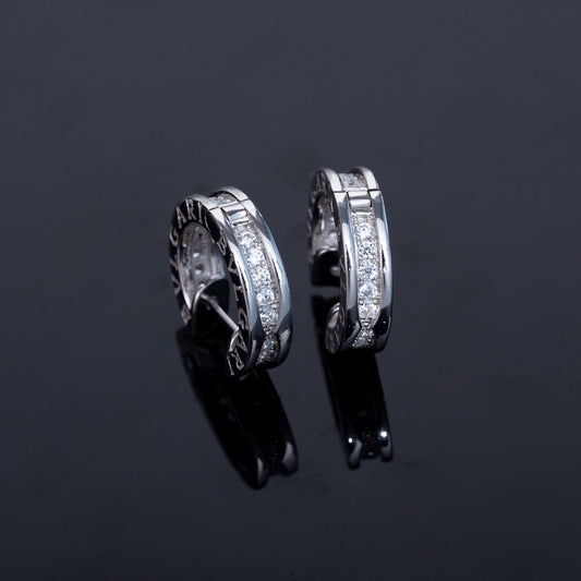 [Rose Jewellery]ZERO 1 MINI SILVER DIAMOND EARRINGS