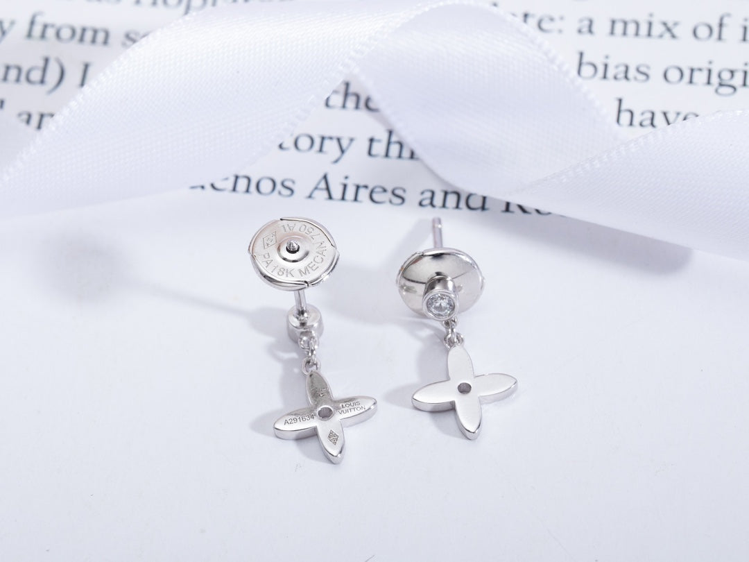 [Rose Jewellery]VIDYLLE SILVER DIAMOND MINI DROP EARRINGS