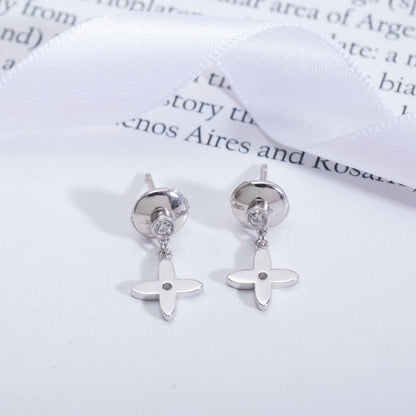 [Rose Jewellery]VIDYLLE SILVER DIAMOND MINI DROP EARRINGS