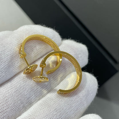 [Rose Jewellery]LOVE DIAMOND GOLD HOOP EARRINGS