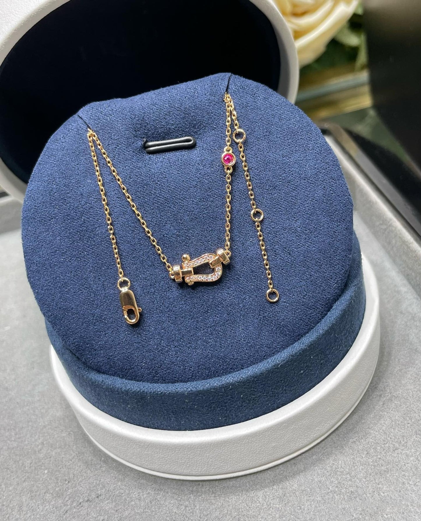 [Rose Jewellery]FORCE 10 DIAMOND PINK GOLD NECKLACE