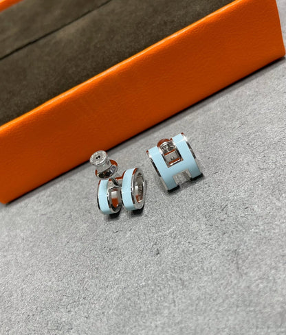 [Rose Jewellery]POP H SKY BLUE STUD EARRINGS