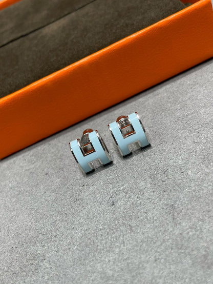 [Rose Jewellery]POP H SKY BLUE STUD EARRINGS